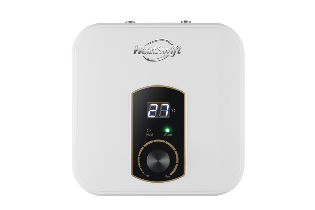 Gold - Trim Vertical Panel Mini Tank Water Heater - HeatSwift