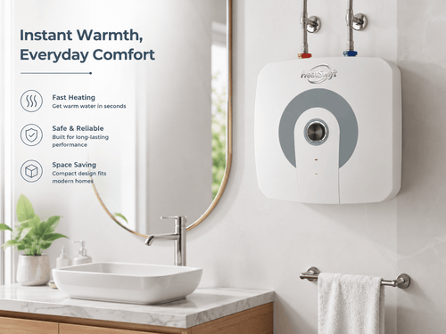 Compact Storage Water Heater with Minimalist Front Design - HeatSwift