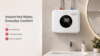 12L Mini Tank Electric Water Heater for Kitchen, 1500W - HeatSwift