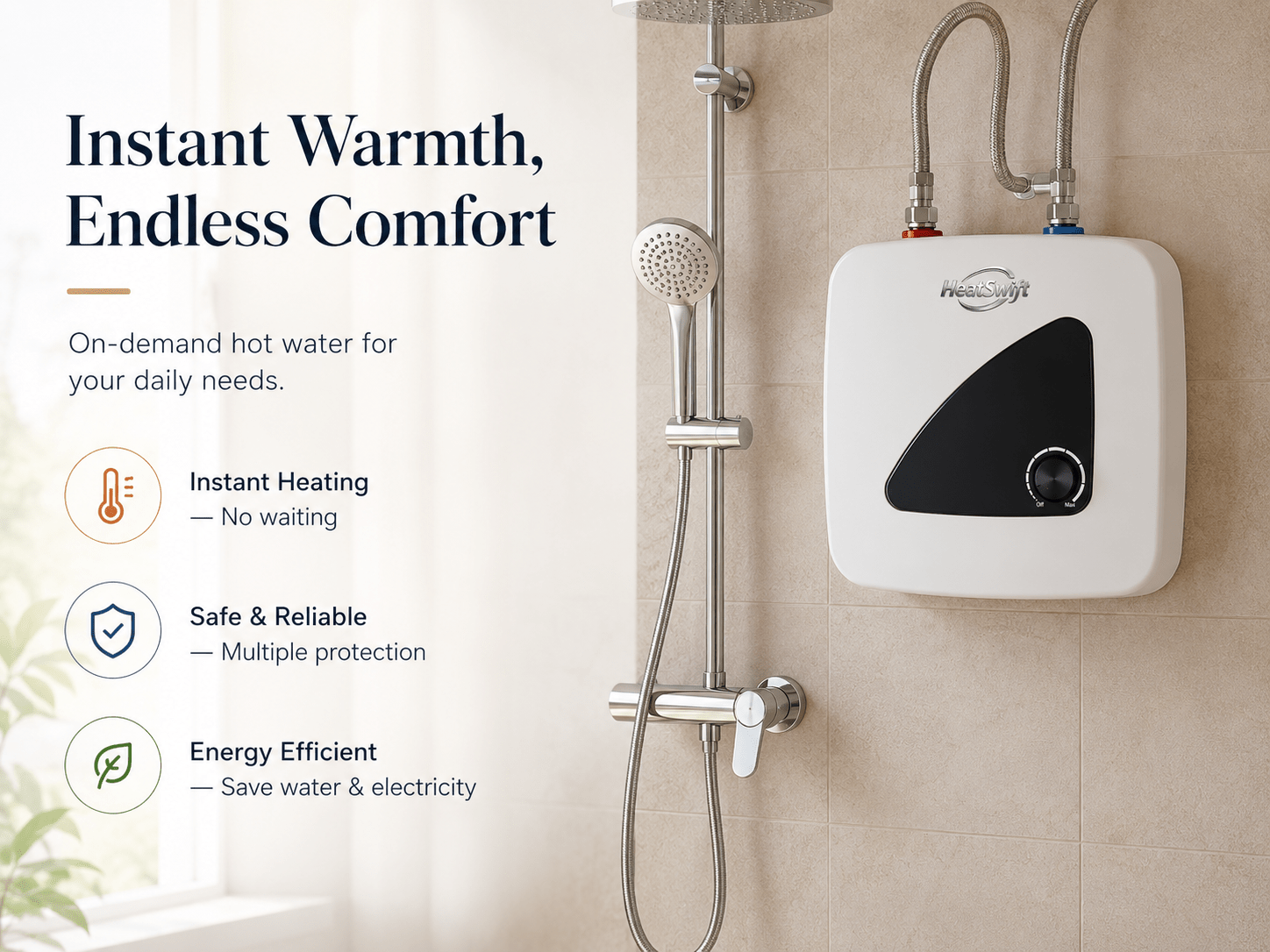 Geometric - Panel Storage Electric Water Heater - HeatSwift