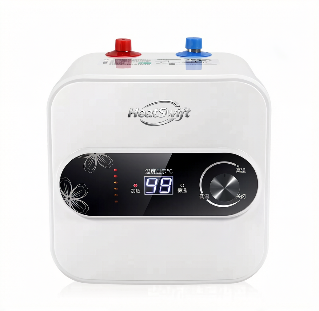 mini tank water heater, storage water heater, electric water heater, kitchen water heater, under sink water heater, water heater, compact water heater, point of use water heater