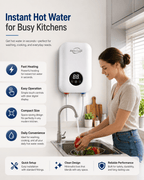 Round - Display Instant Electric Water Heater - HeatSwift