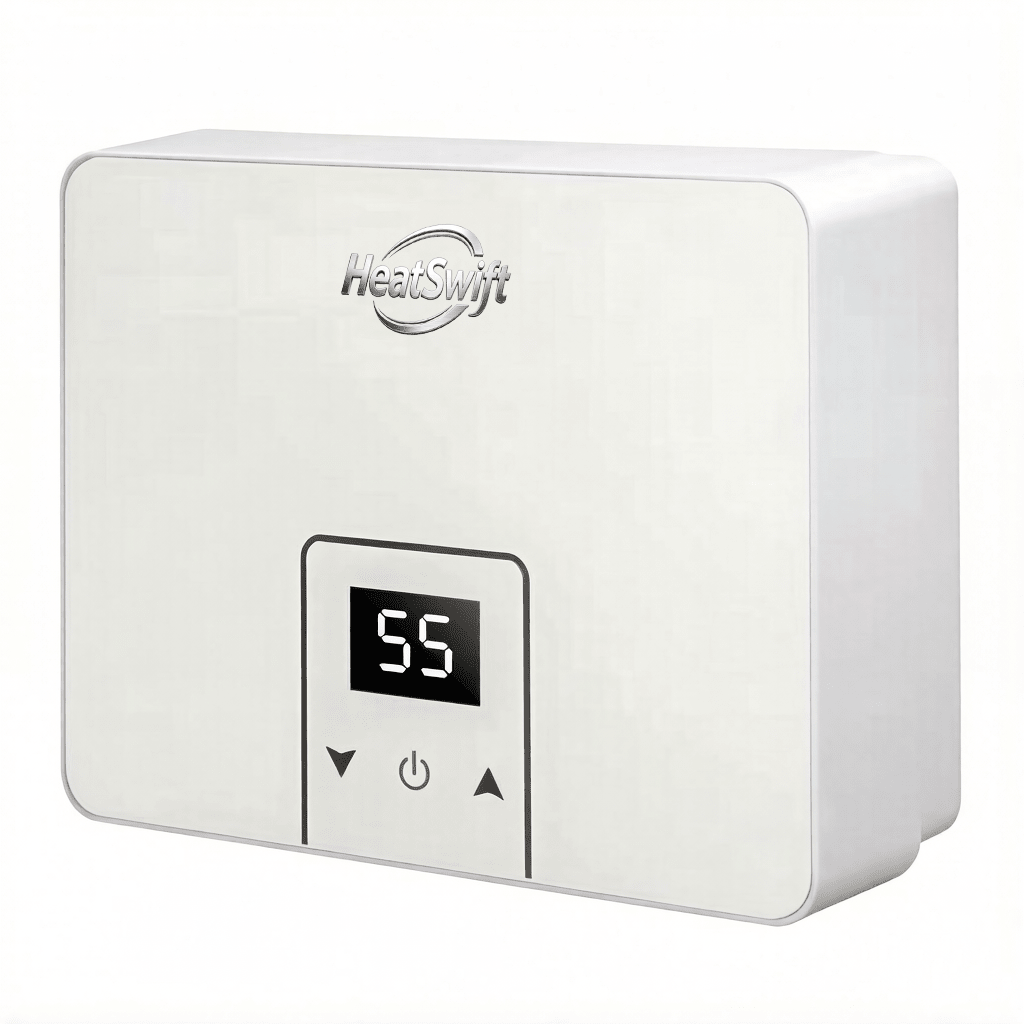 Compact Instant Electric Water Heater with Glass Panel - HeatSwift